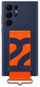 Kryt na mobil Samsung Silicone Cover s poutkem na Galaxy S22 Ultra modrý

 obrázek produktu 1 z 5