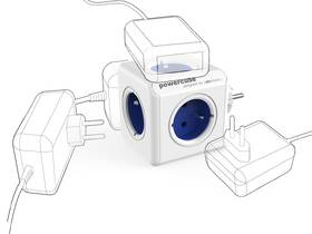 Rozbočovací zásuvka Powercube 5x zásuvka bílá/modrá

 obrázek produktu 3 z 3