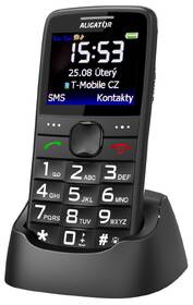 Mobilní telefon Aligator A675 Senior černá barva

