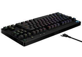 Klávesnice Logitech G Pro, GX Blue Clicky, CZ černá barva
