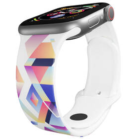 Řemínek Mi-Band na Apple Watch 38/40/41 mm - motiv Indiánský vzor, bílý 

 obrázek produktu 2 z 3