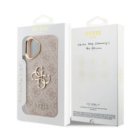 Kryt na mobil Guess PU Leather 4G Metal Logo Gold Frame MagSafe na Apple iPhone 17 růžový

 obrázek produktu 7 z 7