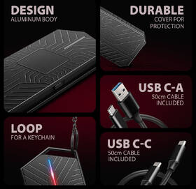 Externí rámeček Axagon GAME box, USB-C 10Gbps - NVMe & SATA SSD  M.2 černý

 obrázek produktu 7 z 9