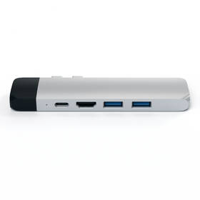 USB Hub Satechi USB-C PRO Hub (HDMI 4K, Pass Through Charging, 1x USB 3.0, 1x MicroSD, Ethernet) stříbrný

 obrázek produktu 3 z 12