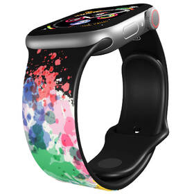 Řemínek Mi-Band na Apple Watch 42/44/45/49 mm - motiv Jelen v abstrakci , černý 

 obrázek produktu 2 z 3