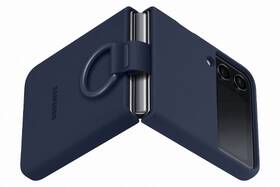 Kryt na mobil Samsung Galaxy Z Flip4 Silicone Cover with ring - navy 

 obrázek produktu 4 z 5