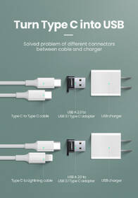 Redukce UGREEN USB-C/USB 2.0 černá barva

