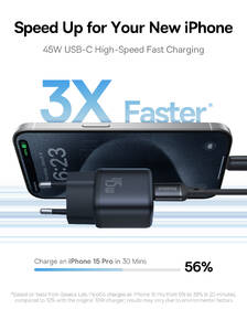 Nabíječka do sítě Baseus PicoGo GaN USB-C PD 45 W černá

 obrázek produktu 10 z 16
