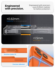 Kryt na mobil Spigen Silicone Fit MagSafe na Apple iPhone 17 Pro Max oranžový

 obrázek produktu 14 z 15