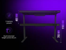 Herní stůl Lorgar DE90 RGB Wood černý

 obrázek produktu 11 z 14