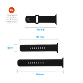 Řemínek FIXED Silicone Sporty Strap na Apple Watch 42/44/45mm černý

 obrázek produktu 4 z 5