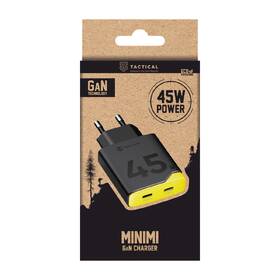 Nabíječka do sítě Tactical Minimi GaN 45W, 2×USB-C černá/žlutá

 obrázek produktu 5 z 5