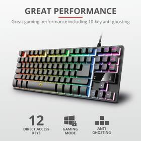 Klávesnice Trust GXT 833 Thado TKL Illuminated, CZ/SK černá

 obrázek produktu 5 z 9
