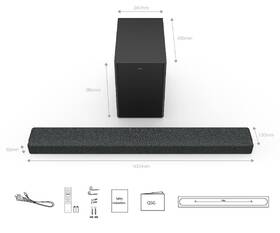 Soundbar TCL C935U černá barva
