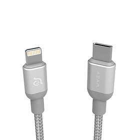 Kabel ADAM Elements AE PeAk II C20B MFi Lightning/USB-C, 0,2 m stříbrný

 obrázek produktu 2 z 3