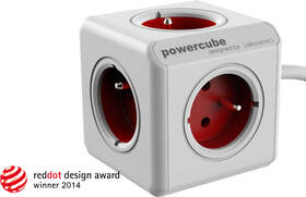 Kabel prodlužovací Powercube 5x zásuvka, 3m bílý/červený

 obrázek produktu 1 z 4