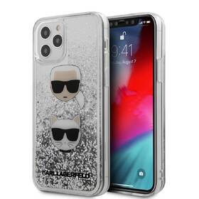 Kryt na mobil Karl Lagerfeld Liquid Glitter 2 Heads na Apple iPhone 12/12 Pro stříbrný

 obrázek produktu 1 z 1