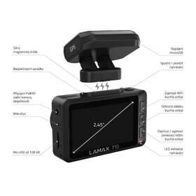 Autokamera LAMAX T10 4K GPS (s hlášením radarů) černá barva
