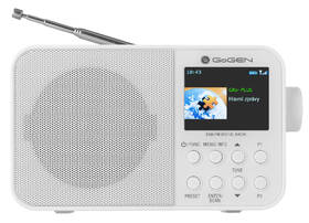 Radiopřijímač s DAB+ GoGEN DAB 500 BT C bílá barva
