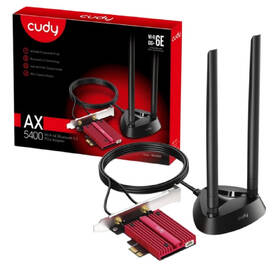 Síťová karta Cudy WE4000 AX5400 Wi-Fi 6E PCI-Express 

 obrázek produktu 7 z 7