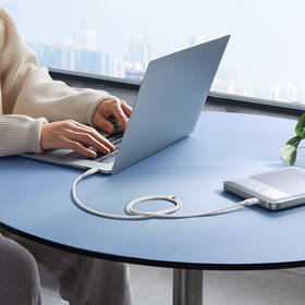 Kabel Baseus Silky USB-C/USB-C, 100W, 1m bílý

 obrázek produktu 5 z 7