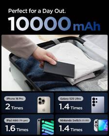 Powerbanka Spigen Essential 22,5 W, 10000 mAh černá

 obrázek produktu 2 z 6