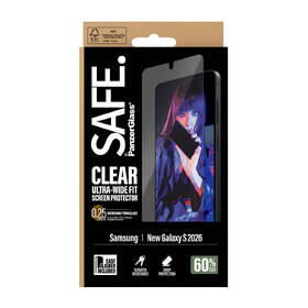 Tvrzené sklo PanzerGlass SAFE na Samsung Galaxy S26 s instalačním rámečkem 

 obrázek produktu 4 z 8