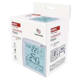 Termostat EMOS OpenTherm, pokojový, programovatelný, drátový bílý

 obrázek produktu 13 z 13