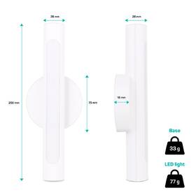 Nástěnné svítidlo Connect IT MagTorch, magnetické LED světlo bílé

 obrázek produktu 7 z 8