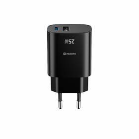 Nabíječka do sítě Swissten EDGE GaN 1x USB-C PD 25W/1x USB-A 18W QC černá

 obrázek produktu 2 z 5