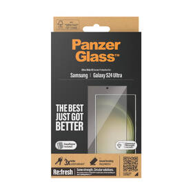 Tvrzené sklo PanzerGlass Ultra-Wide Fit na Samsung Galaxy S24 Ultra s instalačním rámečkem 

 obrázek produktu 3 z 4