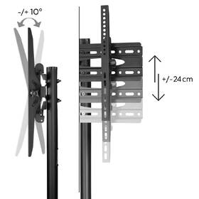 Stojan pro TV Hama Trolley, pojízdný, pro úhlopříčky 32"-70", nosnost 40 kg černý

 obrázek produktu 6 z 12