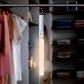 Nástěnné svítidlo Solight 2,5 W, 200 lm, do skříně, nabíjecí bílá barva
