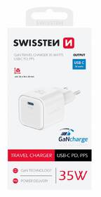 Nabíječka do sítě Swissten GAN 1x USB-C 35W PD bílá

 obrázek produktu 1 z 1