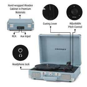 Gramofon Crosley Cruiser Plus modrý

 obrázek produktu 7 z 10