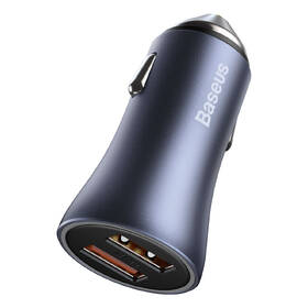 Adaptér do auta Baseus Golden Contactor Pro Dual 2xUSB 40W s kabelem USB/USB-C 1m šedý

 obrázek produktu 2 z 16