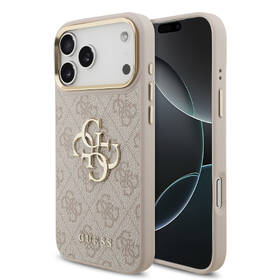 Kryt na mobil Guess PU Leather 4G Metal Logo Gold Frame MagSafe na Apple iPhone 17 Pro Max růžový

 obrázek produktu 1 z 7