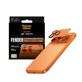Hliníková ochrana fotoaparátu PanzerGlass FENDER na Apple iPhone 17 Pro oranžové

 obrázek produktu 3 z 5