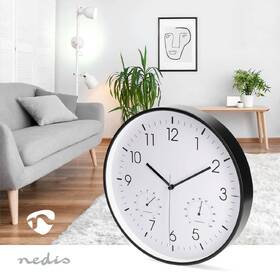 Nástěnné hodiny Nedis CLWA4226BK černé/bílé

 obrázek produktu 2 z 3