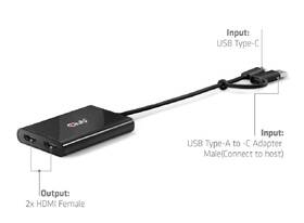 USB Hub Club3D USB na 2xHDMI 2.0, Dual Monitor, 4K60Hz (M/F) černý

 obrázek produktu 3 z 3