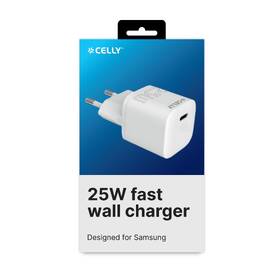 Nabíječka do sítě Celly Ultra Compact 1x USB-C, 25 W bílá

 obrázek produktu 1 z 1