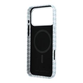 Kryt na mobil Karl Lagerfeld PU Houndstooth Resin Plate MagSafe na Apple iPhone 17 Pro Max modrý

 obrázek produktu 5 z 6