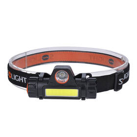 Čelovka Solight 3W + COB,150 + 120 lm, Li-Ion, USB černá

 obrázek produktu 2 z 5