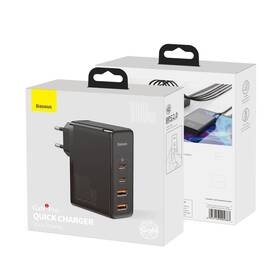 Nabíječka do sítě Baseus GaN2 Pro, 2x USB-C, 2x USB-A, 100W černá

 obrázek produktu 3 z 3