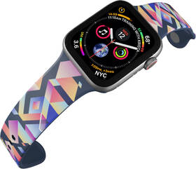 Řemínek Mi-Band na Apple Watch 42/44/45/49 mm - motiv Indiánský vzor, modrý 

 obrázek produktu 3 z 3