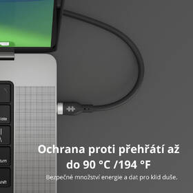 Kabel Hyper Silicone 240W, USB-C / USB-C, 2 m černý

 obrázek produktu 4 z 5