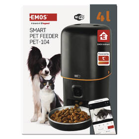 Chytré krmítko EMOS GoSmart Pet Care s kamerou, 4 l, Wi-Fi černé

 obrázek produktu 16 z 17