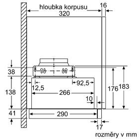 Odsavač par Siemens LI63LA526 stříbrná barva
