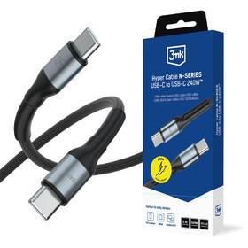 Kabel 3mk rychlonabíjecí Hyper Cable N-SERIES USB-C / USB-C, Power Delivery, QC 3.0, 240W, 3m černý

 obrázek produktu 1 z 1