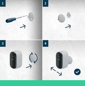 IP kamera Arlo Essential Gen.2 Bundle 2K Outdoor Security, 3 ks + 3 ks solární panel bílá barva
